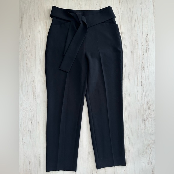 Aritzia Wilfred Black Dress Pants with Belt Size 8 - Picture 3 of 6